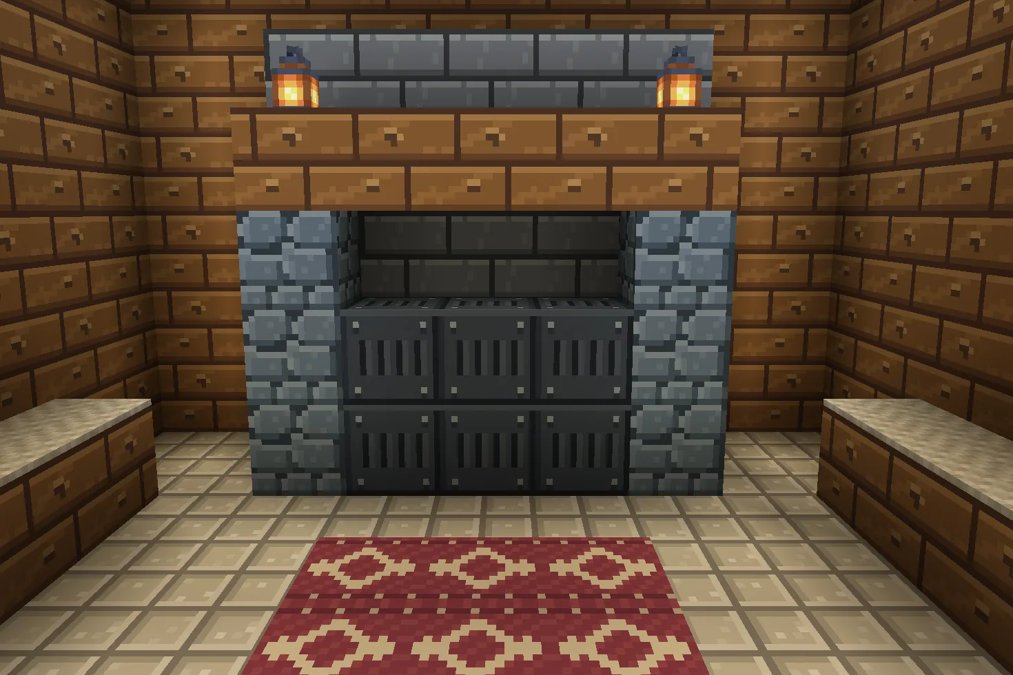 Frostmere Lodge inside Minecraft