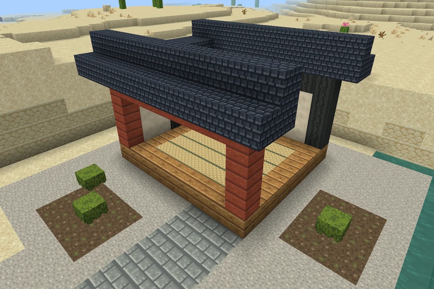 Kohaku Courtyard inside Minecraft