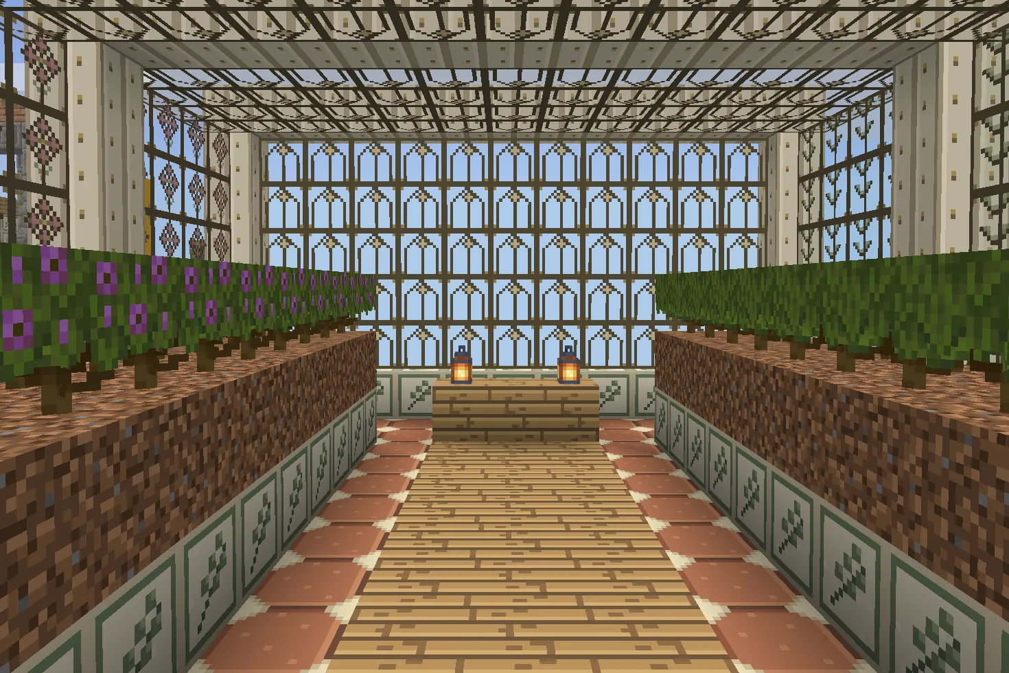 Larkspur Conservatory inside Minecraft