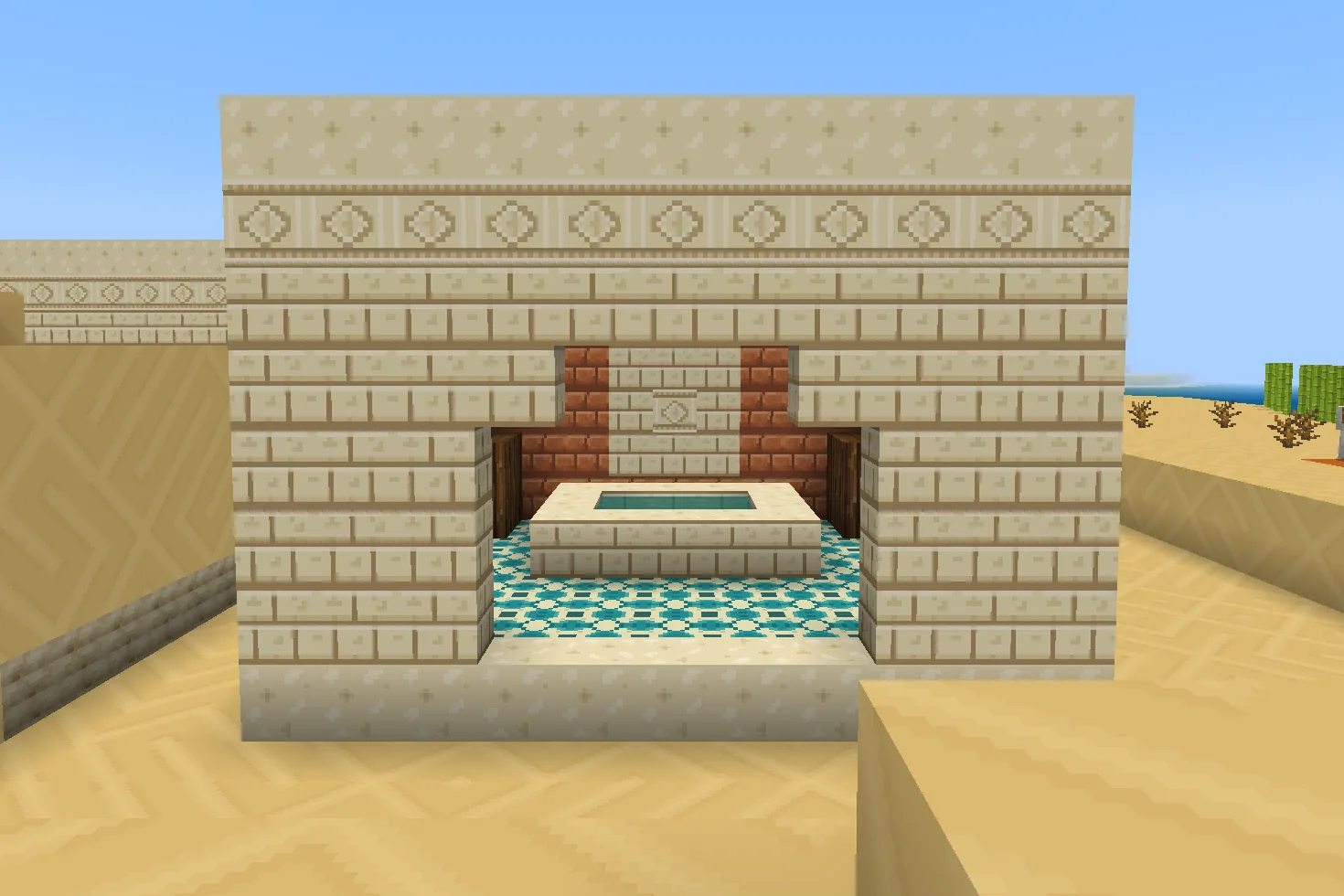 Saffron Oasis inside Minecraft