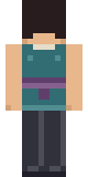 Teal Feint Slim, back