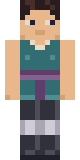 Teal Feint Slim, front