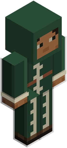 Fern Scribe, seen from the front